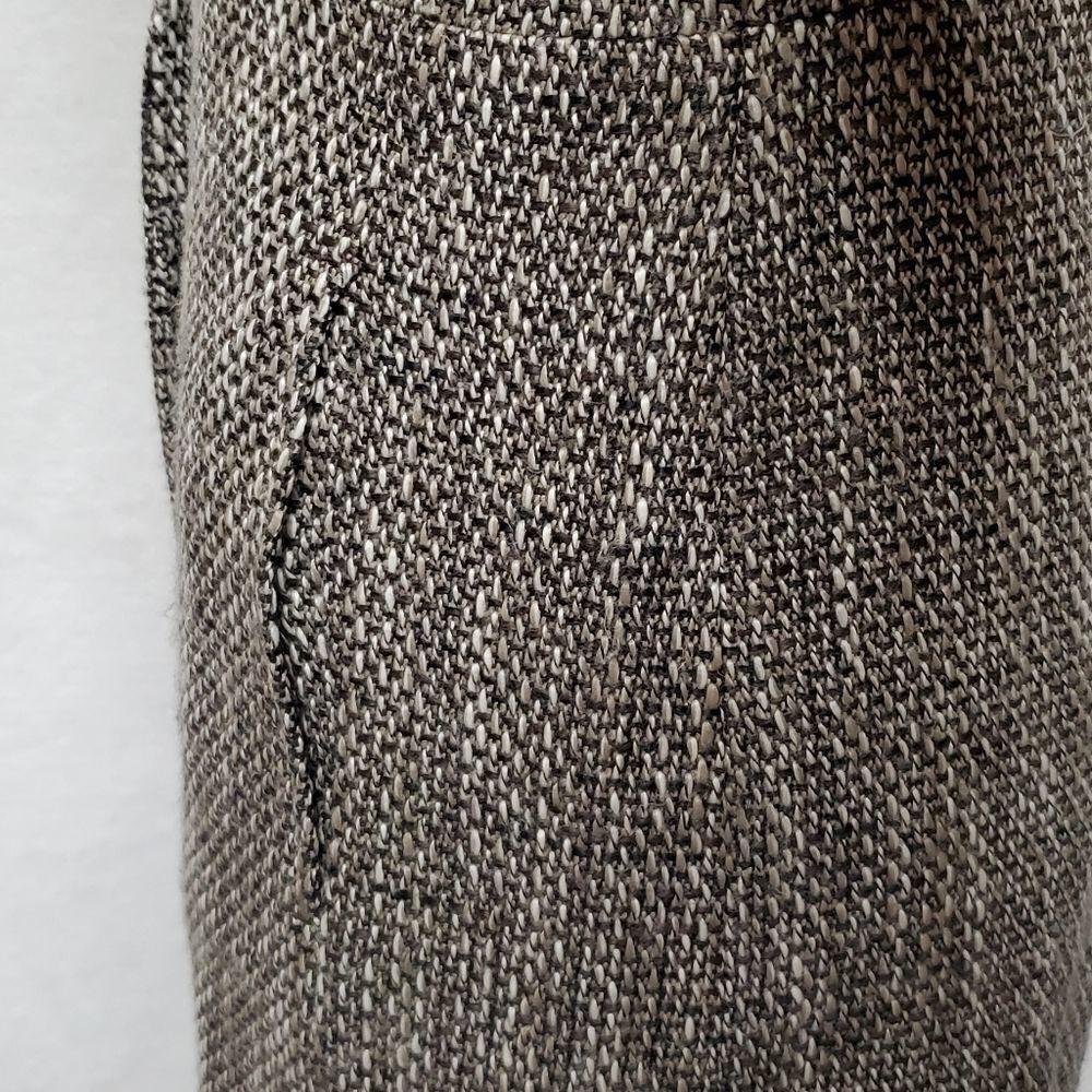 VINTAGE 90s/Y2K Old Navy Brown Tweed Italian Wool Princess Coat Peacoat Jacket - Picture 9 of 15